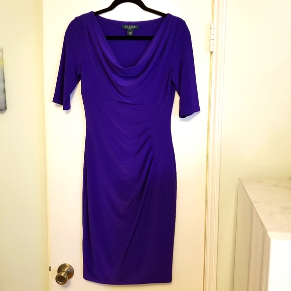 Ralph Lauren Cowl Neck Dress - Picture 1 of 9